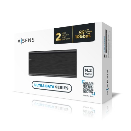 AISENS ASM2-008B contenitore di unità di archiviazione Box esterno SSD Nero M.2