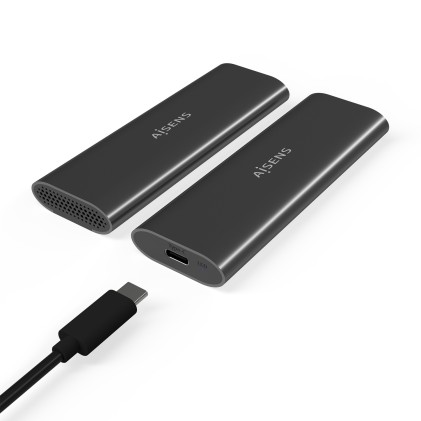 AISENS ASM2-015GR contenitore di unit&agrave; di archiviazione Box esterno SSD Grigio M.2