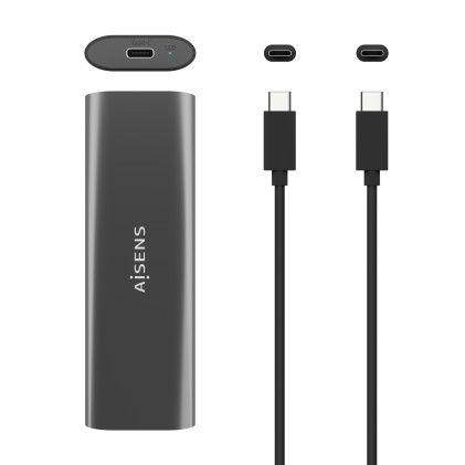 AISENS ASM2-015GR contenitore di unit&agrave; di archiviazione Box esterno SSD Grigio M.2