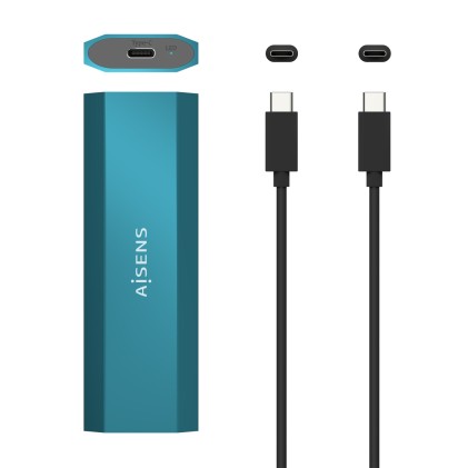 AISENS ASM2-019BLU contenitore di unità di archiviazione Box esterno SSD Blu M.2