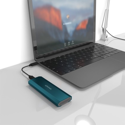 AISENS ASM2-019BLU contenitore di unità di archiviazione Box esterno SSD Blu M.2