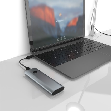 AISENS ASM2-021GR contenitore di unit&agrave; di archiviazione Box esterno SSD Grigio M.2