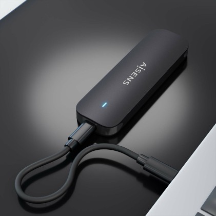 AISENS ASM2-024B contenitore di unità di archiviazione Box esterno SSD Nero M.2