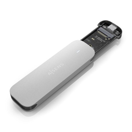 AISENS ASM2-025SL contenitore di unità di archiviazione Box esterno SSD Argento M.2