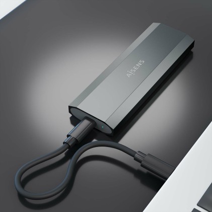 AISENS ASM2-029GR contenitore di unità di archiviazione Box esterno SSD Grigio M.2