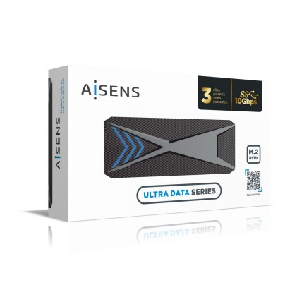 AISENS ASM2-RGB013B contenitore di unit&agrave; di archiviazione Box esterno SSD Nero M.2