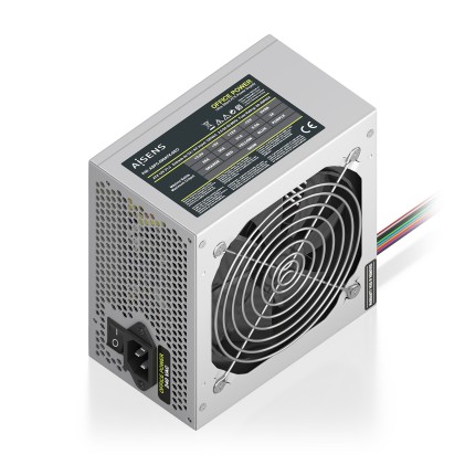 AISENS ASPC-500ATX-SEO alimentatore per computer 500 W 20+4 pin ATX ATX Argento