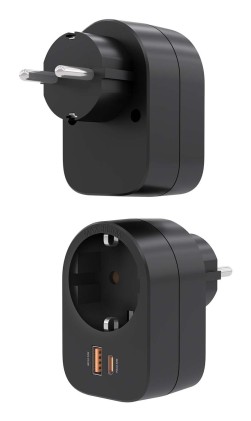 AISENS ASPS-1A1C07-BK Caricabatterie per dispositivi mobili Universale Nero AC Ricarica rapida Interno