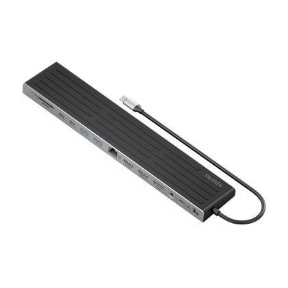 AISENS ASUC-13P042-GR replicatore di porte e docking station per laptop Cablato USB 3.2 Gen 1 (3.1 Gen 1) Type-C Grigio
