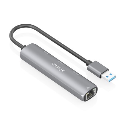 AISENS ASUC-4P034-GR replicatore di porte e docking station per laptop Cablato USB 3.2 Gen 1 (3.1 Gen 1) Type-A Grigio