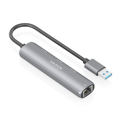AISENS ASUC-4P037-GR replicatore di porte e docking station per laptop Cablato USB 3.2 Gen 1 (3.1 Gen 1) Type-A Grigio