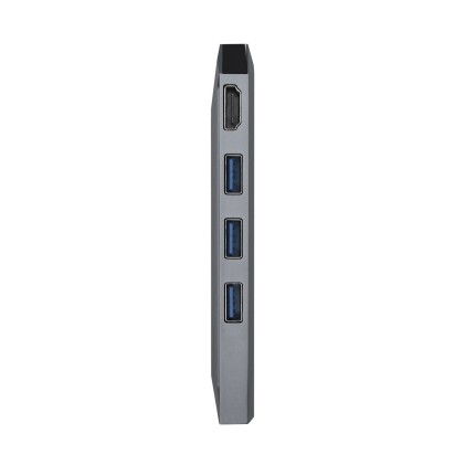 AISENS ASUC-8P004-GR replicatore di porte e docking station per notebook Cablato USB 3.2 Gen 1 (3.1 Gen 1) Type-C Grigio