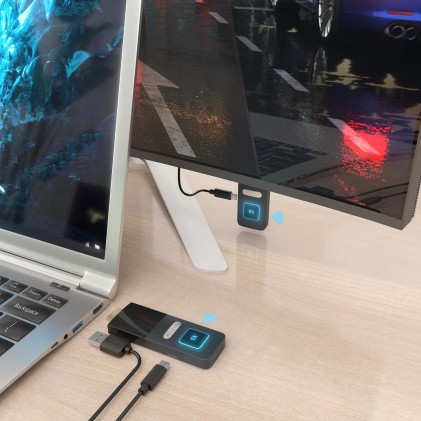 AISENS ASWL-H2K30M001-BK moltiplicatore AV Trasmettitore e ricevitore AV Nero