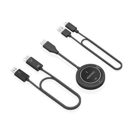 AISENS ASWL-H2K30M002-BK moltiplicatore AV Trasmettitore e ricevitore AV Nero