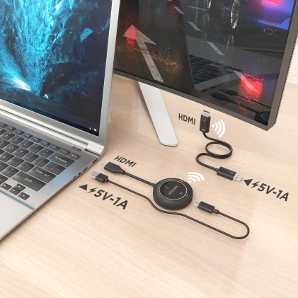 AISENS ASWL-H2K30M002-BK moltiplicatore AV Trasmettitore e ricevitore AV Nero