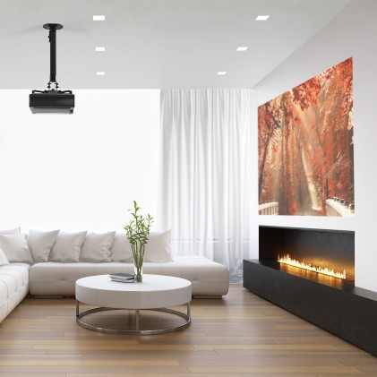 AISENS CP04TSRE-131 supporto per proiettore Soffitto Nero