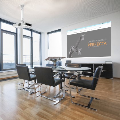 AISENS CP04TSRE-133 supporto per proiettore Soffitto Bianco