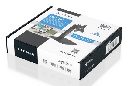 AISENS DT24TSR-371 Supporto TV a parete 61 cm (24") Nero