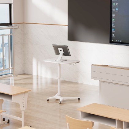 AISENS DT27T-445 Supporti a parete per TV 68,6 cm (27") Scrivania Bianco
