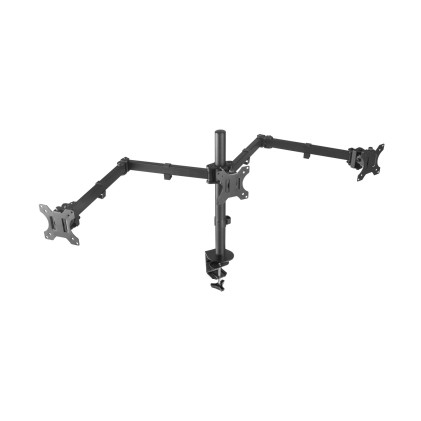 AISENS DT27TSR-061 supporto da tavolo per Tv a schermo piatto 68,6 cm (27") Morsa/Bullone di ancoraggio Nero
