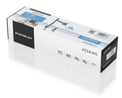 AISENS DT32TSR-277 Supporti a parete per TV 81,3 cm (32") Scrivania Nero