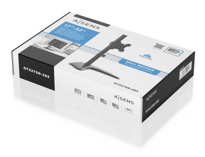 AISENS DT32TSR-283 Supporti a parete per TV 81,3 cm (32") Scrivania Nero