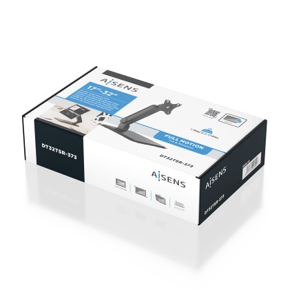 AISENS DT32TSR-373 Supporto TV a parete 81,3 cm (32") Nero