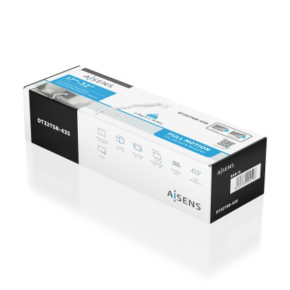 AISENS DT32TSR-435 Supporti a parete per TV 81,3 cm (32") Scrivania Bianco