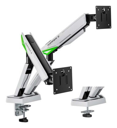 AISENS DT38TSR-345 Supporti a parete per TV 96,5 cm (38") Scrivania Nero, Bianco