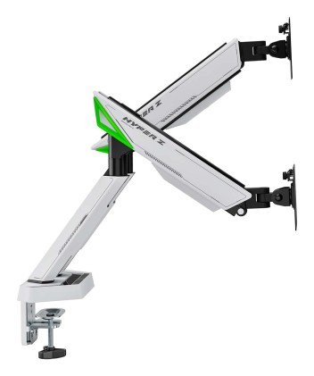 AISENS DT38TSR-345 Supporti a parete per TV 96,5 cm (38") Scrivania Nero, Bianco