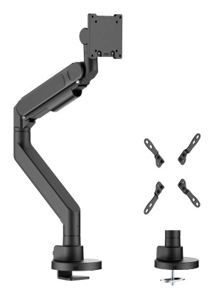AISENS DT57TSR-307 Supporti a parete per TV 144,8 cm (57") Scrivania Nero