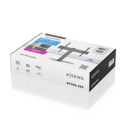 AISENS DT70S-253 Supporti a parete per TV 177,8 cm (70") Scrivania Nero