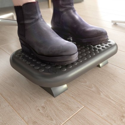 AISENS FRT01-265 poggiapiede da scrivania Nero