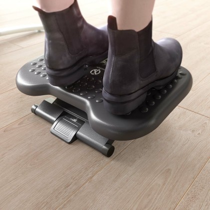 AISENS FRT02-267 poggiapiede da scrivania Nero