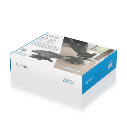 AISENS FRT02-267 poggiapiede da scrivania Nero