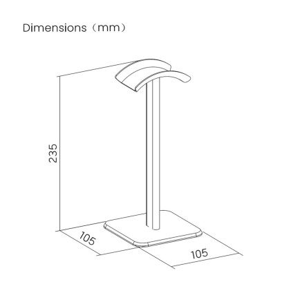 AISENS HSM001-397 accessorio per cuffia Supporto per cuffie
