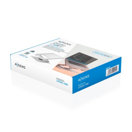 AISENS LP5SXL-489 supporto per laptop Supporto per laptop e tablet Argento 43,2 cm (17")
