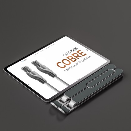 AISENS LPS1M-099 supporto per notebook Supporto per computer portatile Argento 38,1 cm (15")