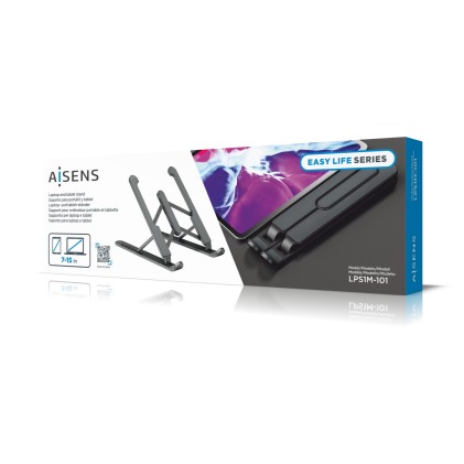 AISENS LPS1M-101 supporto per notebook Supporto per computer portatile Grigio scuro 38,1 cm (15")