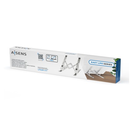AISENS LPS3M-177 supporto per laptop Supporto per laptop e tablet Argento 38,1 cm (15")
