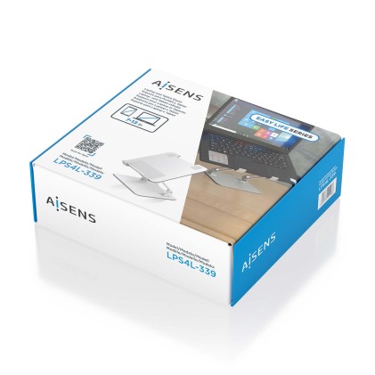 AISENS LPS4L-339 supporto per laptop Supporto per laptop e tablet Argento 33 cm (13")