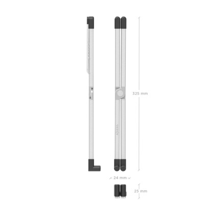 AISENS LPS4M-461 supporto per laptop Supporto per laptop e tablet Argento 38,1 cm (15")