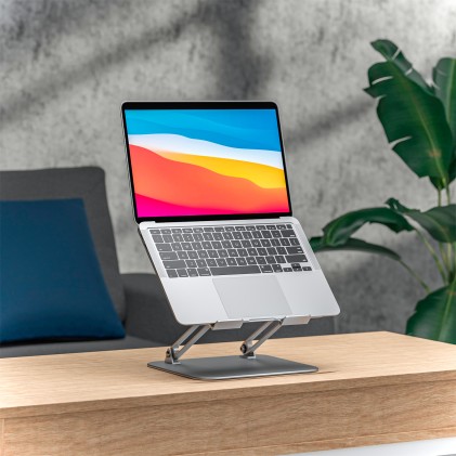 AISENS LPS4XL-181 supporto per laptop Supporto per laptop e tablet Argento 43,2 cm (17")