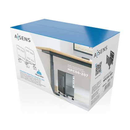 AISENS MPC06-207 supporto per CPU Supporto CPU a carrello Nero
