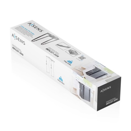 AISENS MPC07-209 supporto per CPU Porta CPU sotto scrivania Nero
