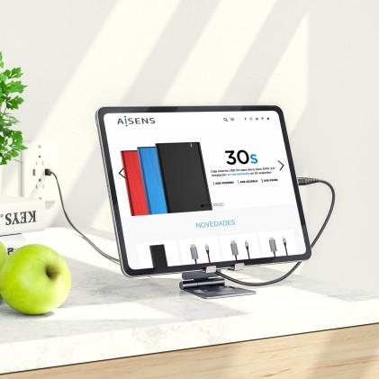 AISENS MS2PM-088 supporto per personal communication Supporto passivo Telefono cellulare/smartphone, Tablet/UMPC Grigio