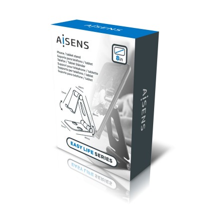 AISENS MS2PM-090 supporto per personal communication Supporto passivo Telefono cellulare/smartphone, Tablet/UMPC Nero