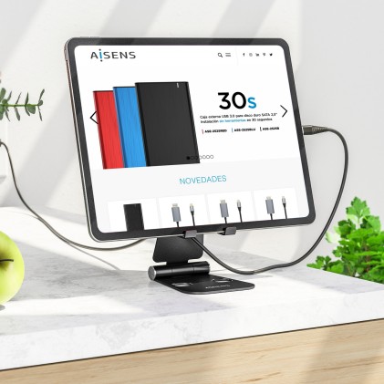 AISENS MS2PXL-096 supporto per personal communication Supporto passivo Tablet/UMPC Nero