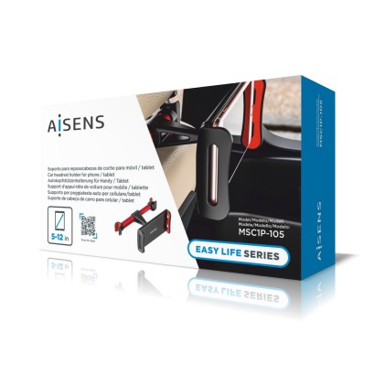 AISENS MSC1P-105 supporto per personal communication Supporto passivo Telefono cellulare/smartphone, Tablet/UMPC Nero, Rosso
