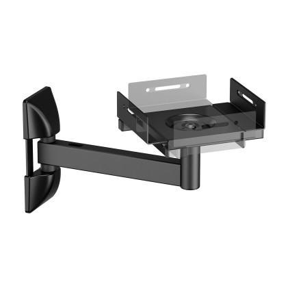 AISENS SPK05U-421 supporto da parete per casse acustiche Acciaio Nero
